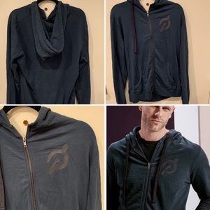 Peloton Zip Up Dark Teal hoodie